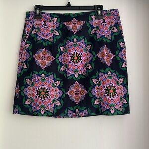 J.Crew Factory multicolor patterned cotton skirt